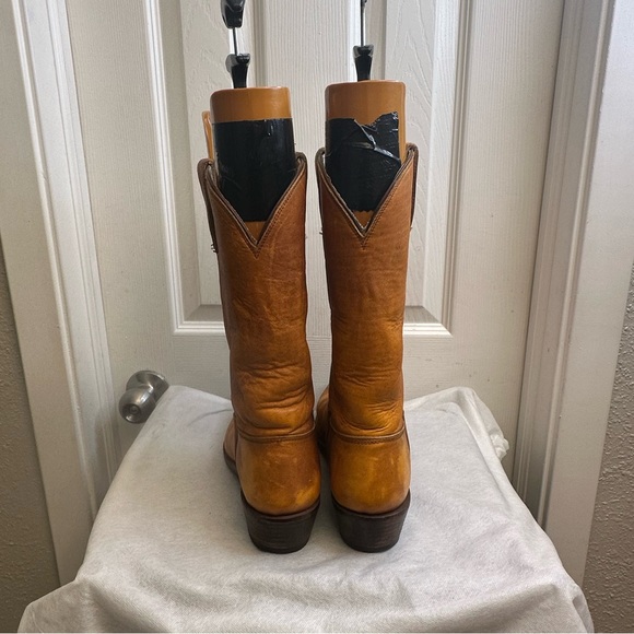 Vintage 1977 Stewart Boot Co. Handmade SOFT Leather Cowboy Boots Men's size 9 D - Picture 12 of 13